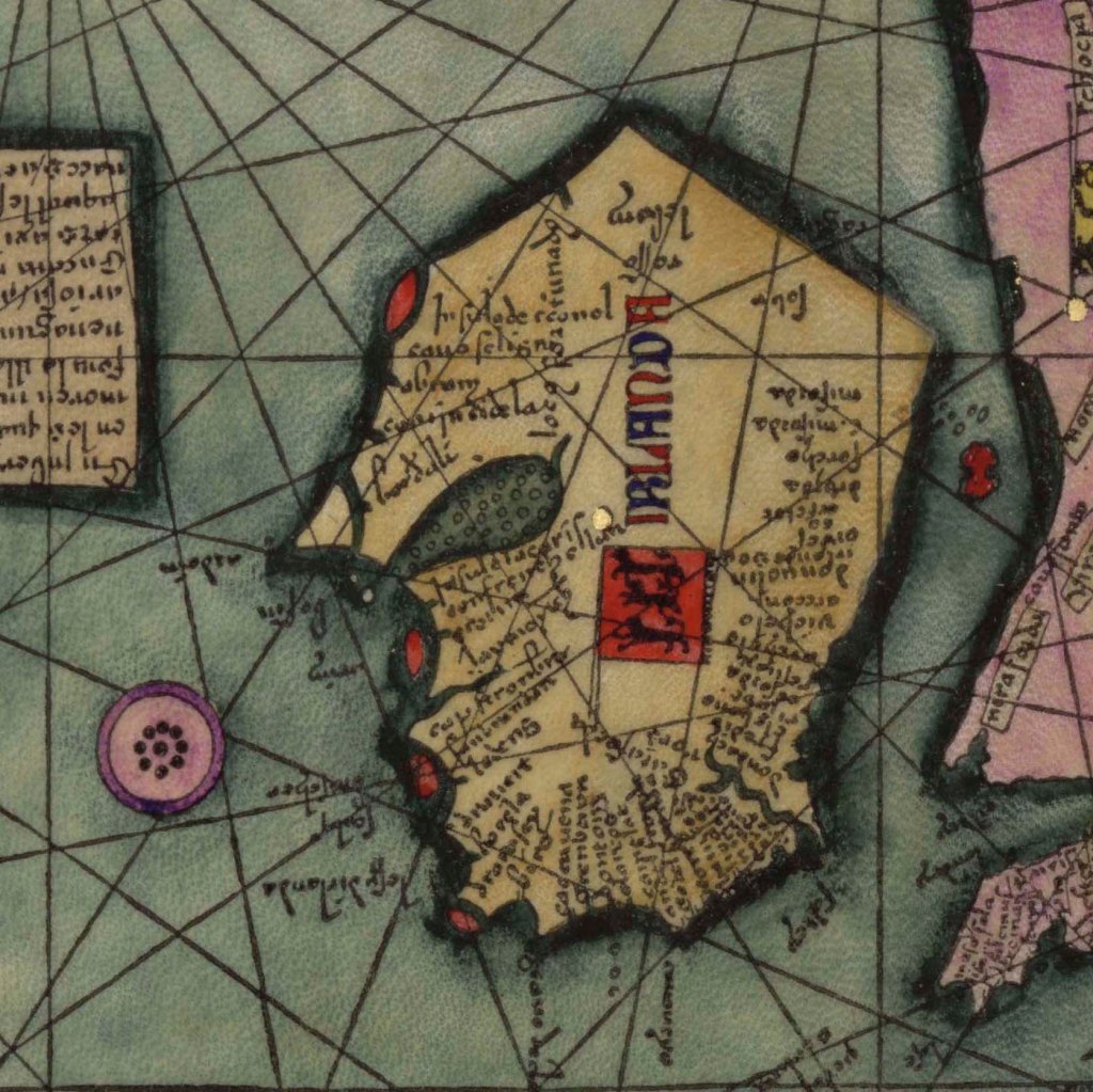The Unusual Design of Hy Brasil on A Catalan Atlas map from 1375